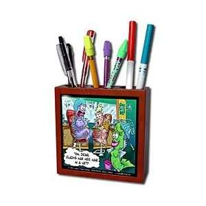   In A Net   Tile Pen Holders 5 inch tile pen holder