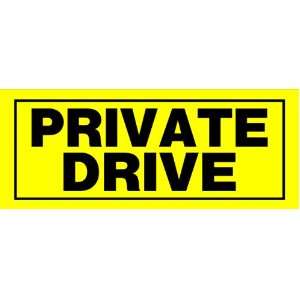 The Hillman Group 841806 6 Inch x 15 Inch Plastic Private Drive Sign 