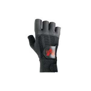 Valeo Small Black Pro Fingerless Full Leather Anti Vibration Glove