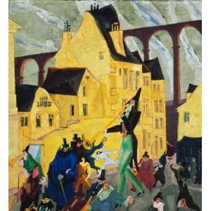   Reproduction   Lyonel Feininger   32 x 36 inches   Carnival in Arcueil