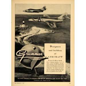  1949 Ad Grumman U. S. Navy Panther Jet Fighter Planes 