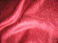 yds Red Crushed Velour   Upholstery Fabric   57 Wide  