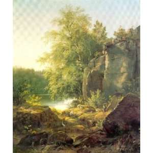     32 x 38 inches   View on the island Valaam (etude)