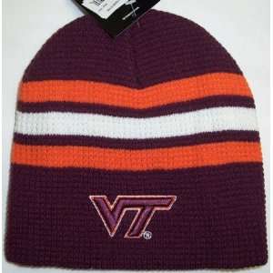  Virginia Tech Hokies 2010 Slide Cuffless Knit Hat Beanie 