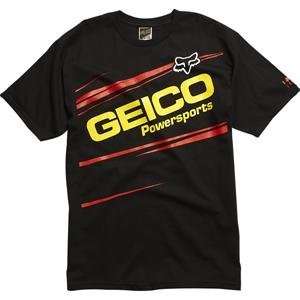  Fox Racing Geico Factory T Shirt   Small/Black Automotive