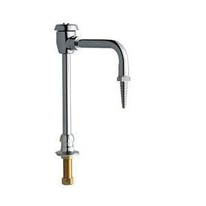   Chrome Manual Deck Mounted Utility Faucet with Rigid/Swing Conversion