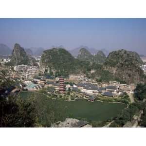 Limestone Towers in Fenglin Karst, Norther Suburbs of Guilin City 