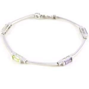  Bracelet silver Ariane blue green. Jewelry