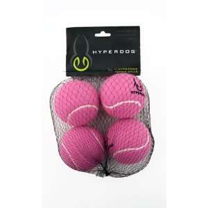  Hyper Pet Tennis Balls for Dogs, 4 Pack, Pink Pet 