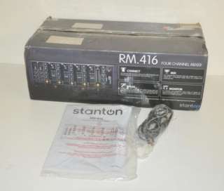 Stanton 4 Channel DJ Mixer RM416  