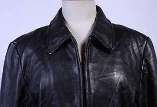 WOMENS COLEBROOK & CO SOFT LEATHER HIPSTER JACKET sz L  
