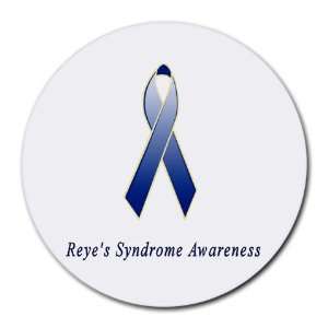  Reyes Syndrome Awareness Ribbon Round Mouse Pad Office 