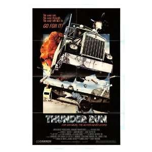  Thunder Run Original Movie Poster, 27 x 40 (1986)