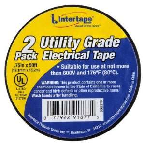  Intertape Utility Grade Electrical Tape   2  Pack Office 