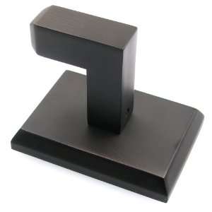   Rubbed Bronze Utica Square Robe Hook from the Utica Collection 8703