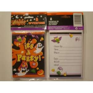   Party Halloween Invitations 8 Count with Envelopes Toys & Games