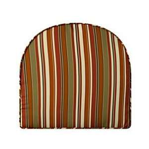  Box Edge Chair Cushion 17x18 1/2x3 1/2   Amanda Orange 