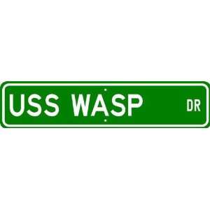  USS WASP CVS 18 Street Sign   Navy Patio, Lawn & Garden