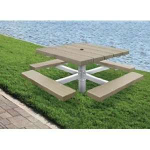  Providence Pedestal Square Table Patio, Lawn & Garden