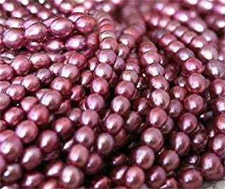 Genuine Freshwater Pearls 6mm x 5mm Potato Rice Shape 14 String 