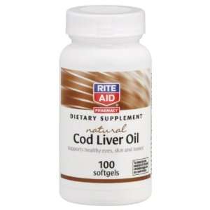  Rite Aid Cod Liver Oil, 100 ea