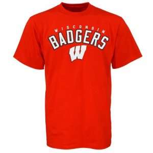  Wisconsin Badgers Scarlet Cobra T shirt