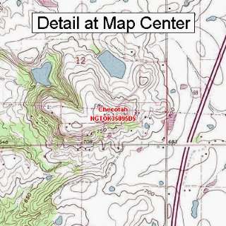  USGS Topographic Quadrangle Map   Checotah, Oklahoma 