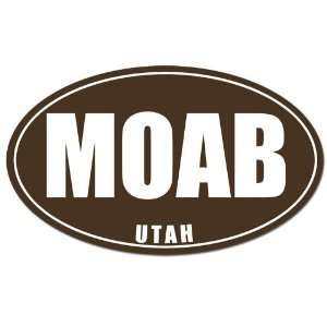  Oval MOAB Utah National Park Sticker 