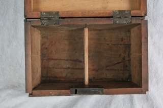   ANTIQUE 19TH CENTURY MAHOGANY INLAID JEWELRY DRESSER VALUABLES BOX
