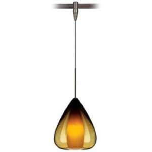  Soleil Amber Glass Bronze Tech Lighting MonoRail Pendant 