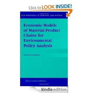 Economic Models of Material Product Chains for Environmental Policy 