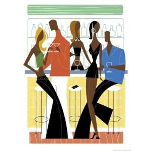  Bar Scene Giclee Poster Print, 24x32