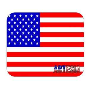  US Flag   Artesia, California (CA) Mouse Pad Everything 