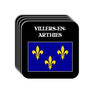 Ile de France   VILLERS EN ARTHIES Set of 4 Mini Mousepad Coasters