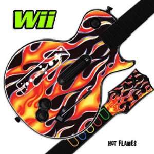   for GUITAR HERO 3 III Nintendo Wii Les Paul   Hot Flames Video Games
