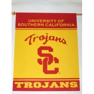  USC TROJANS Team Logo Weather Resistant 27 by 37 
