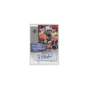   Ultimate Signatures #USBM   Brandon Meriweather Sports Collectibles