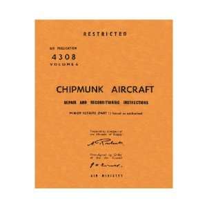   Chipmunk Aircraft Structural Manual De Havilland Canada Books