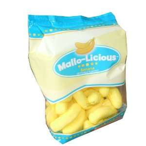 Mallolicious Banana Marshmallow Candies 3.52 Ounce Bag (Pack 12 
