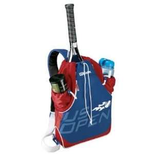 Wilson US Open Tennis Sling Bag   Blue/Red/Grey   Z8457  