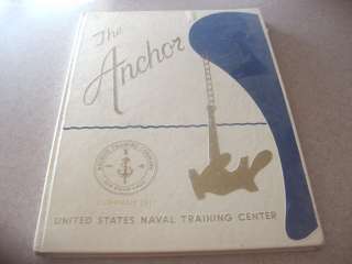 Vintage The Anchor United States Naval Training Center Book  