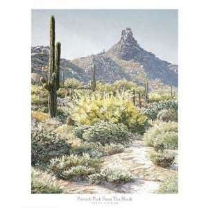  Pinnacle Peak From The North by Kinman. Size 24.00 X 30.00 