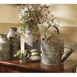 Pottery Barn Galvanized Metal Canisters & Watering Cans  
