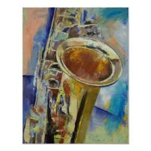  Saxophone Print