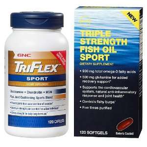 com GNC TriFlex Sport and Triple Strength Fish Oil Sport Joint Health 