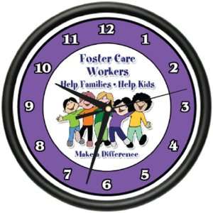  FOSTER CARE WORKER Wall Clock social worker foster kids child care 