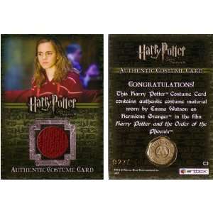  Hermione Granger Sweater #/250 Costume Card C3   Harry 