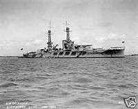 USS OKLAHOMA WW2 NAVY SHIP PHOTO GUANTANAMO BAY 1920  
