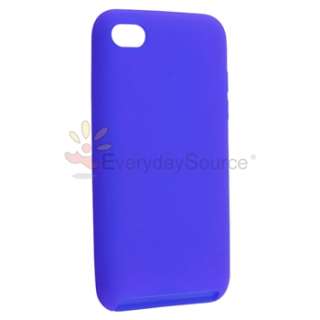 7in1 Pack Silicon Rubber Soft Skin Case Cover For iPod Touch 4th Gen 
