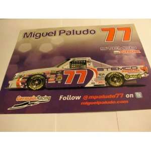 Miguel Paludo   NASCAR   UNSIGNED Racing Photo Card (8.0 in. x 10.0 in 